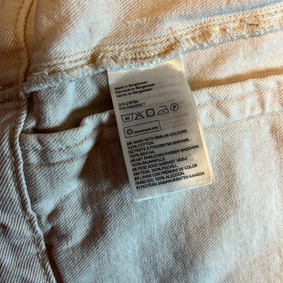 & Denim Light Pink Denim Jacket Size 6 With Light Distressing - Picture 8 of 10